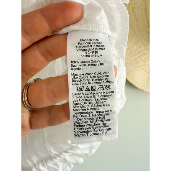 J.Crew | NWT Hyacinth top in cotton poplin in White | Sz XL - Picture 6 of 10